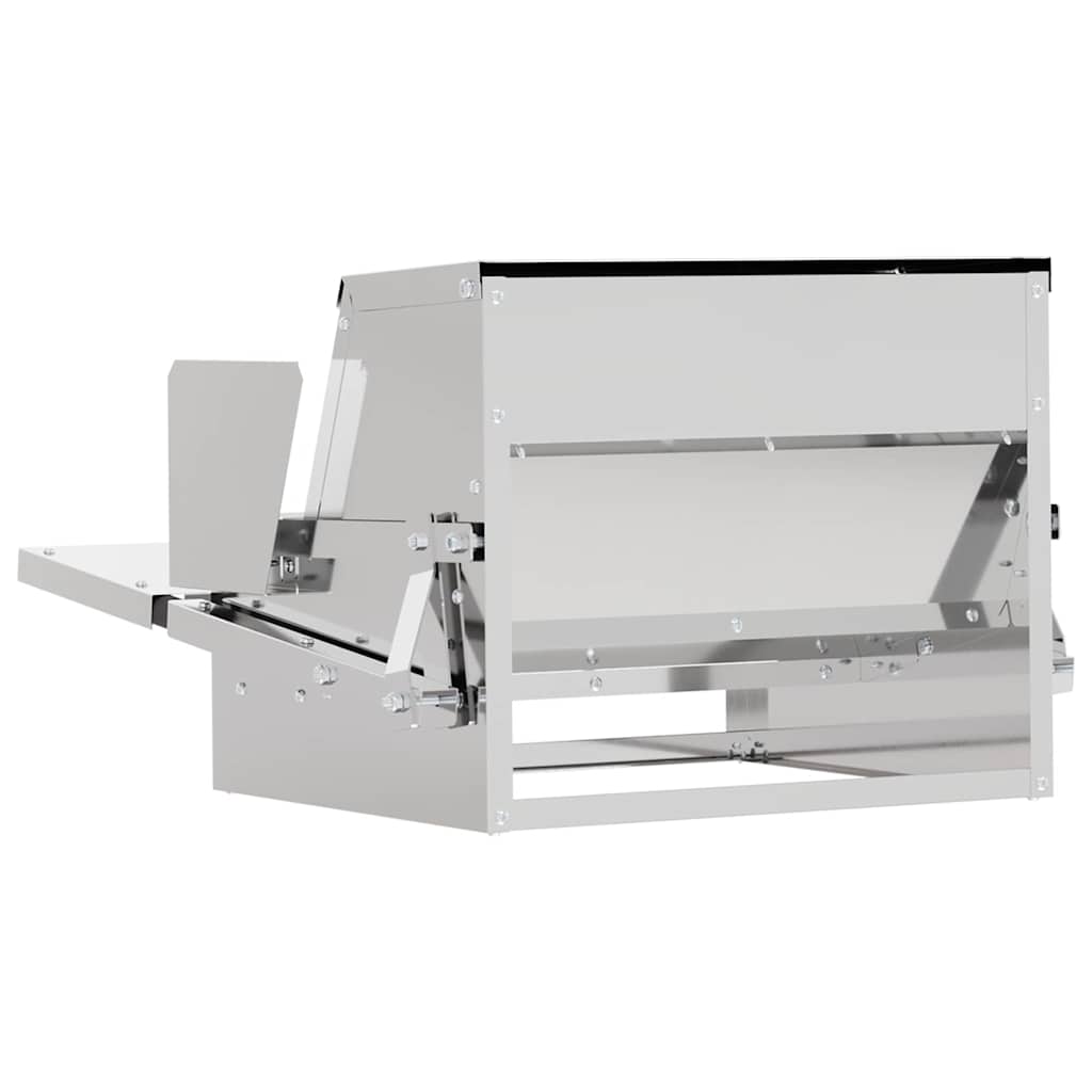 Hühnertretfeeder Silber 50 x 40 x 29 cm 2 kg Verzinkter Stahl