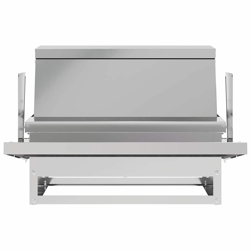 Hühnertretfeeder Silber 50 x 40 x 29 cm 2 kg Verzinkter Stahl