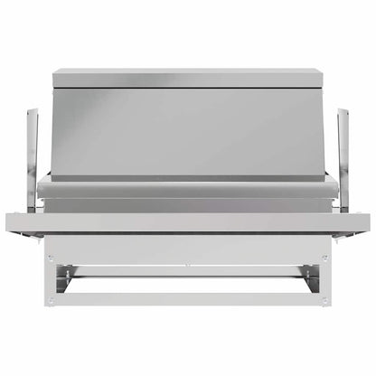 Hühnertretfeeder Silber 50 x 40 x 29 cm 2 kg Verzinkter Stahl