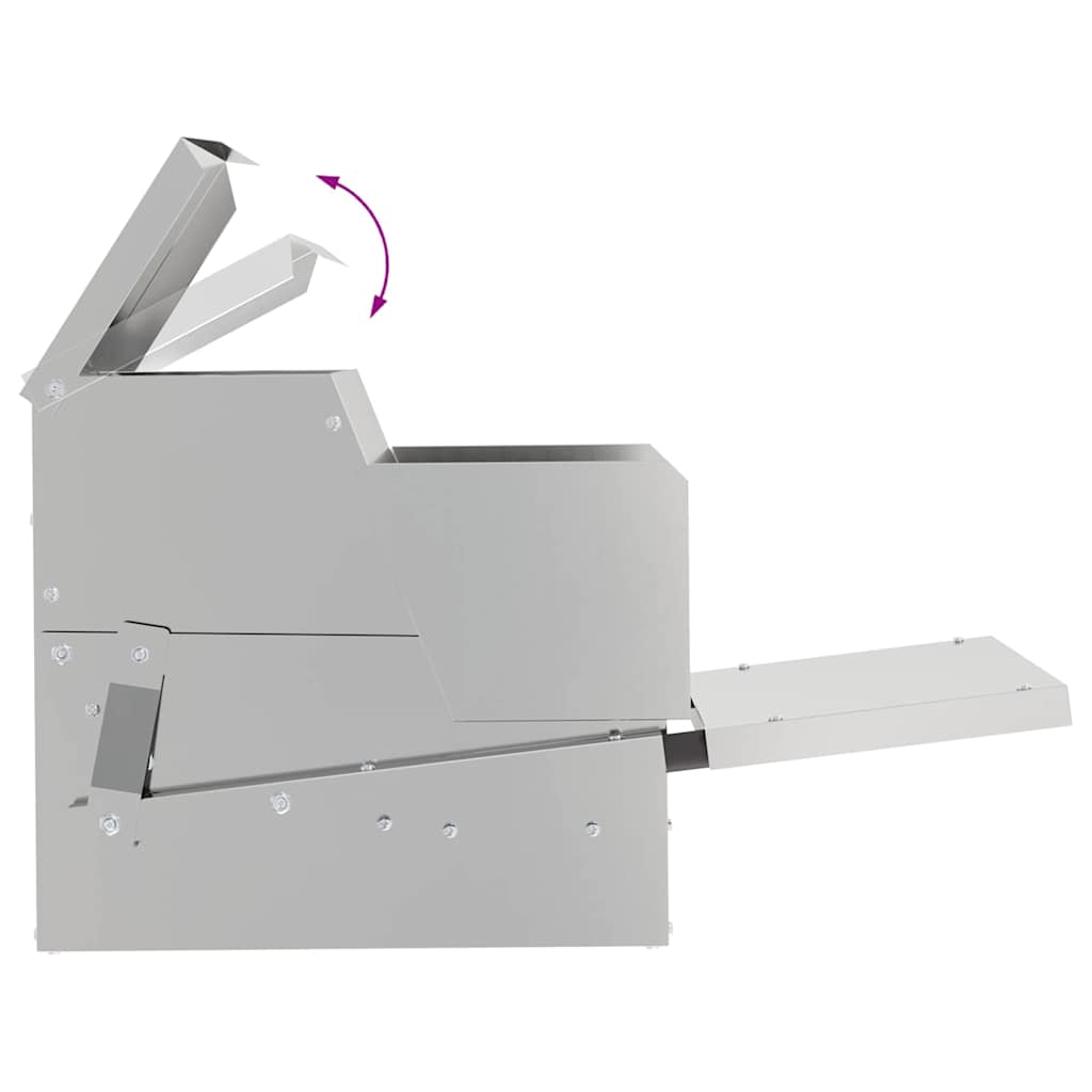 Hühnertretfeeder Silber 50 x 40 x 29 cm 2 kg Verzinkter Stahl