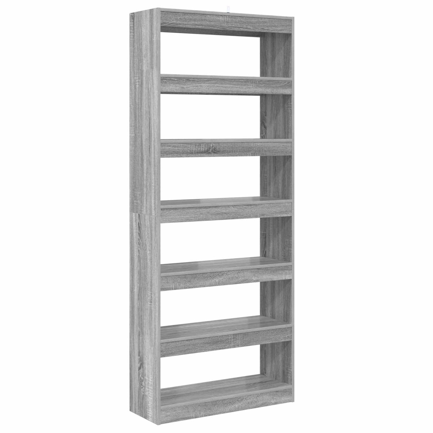 Bücherregal Graues Sonoma 80 x 30 x 198 cm Holzwerkstoff