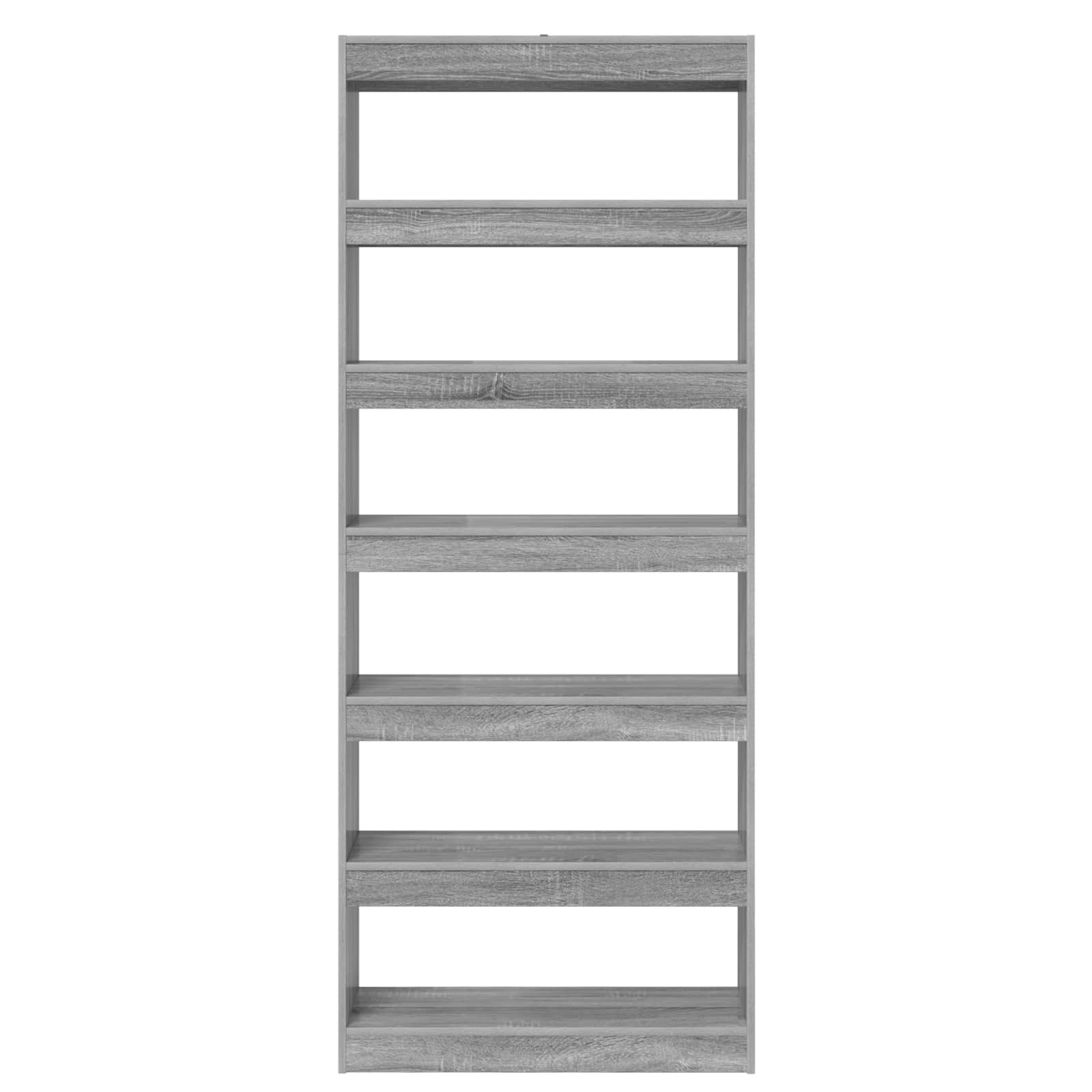 Bücherregal Graues Sonoma 80 x 30 x 198 cm Holzwerkstoff