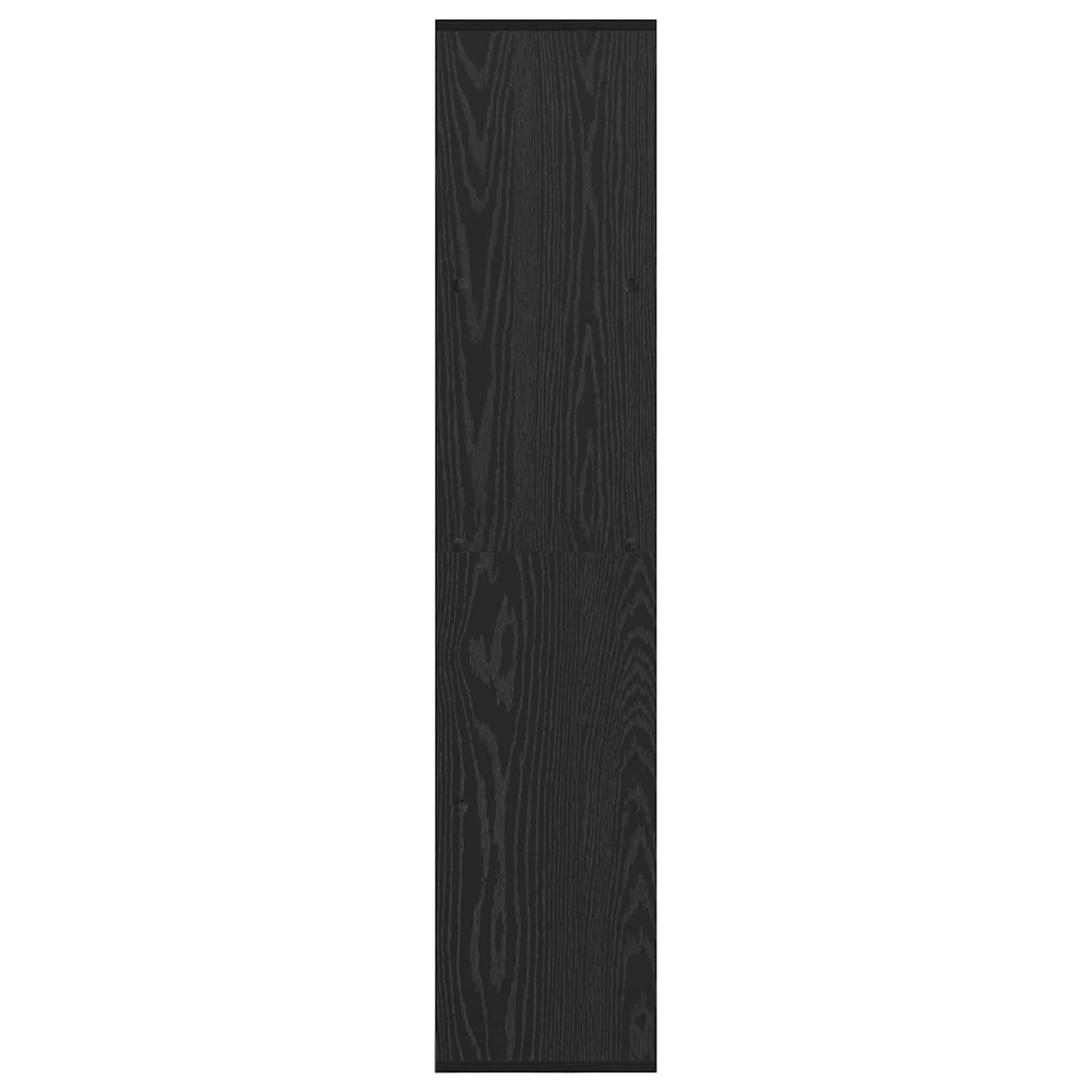 Bücherregal Schwarz Eichen-Optik 137,5 x 29 x 137,5 cm