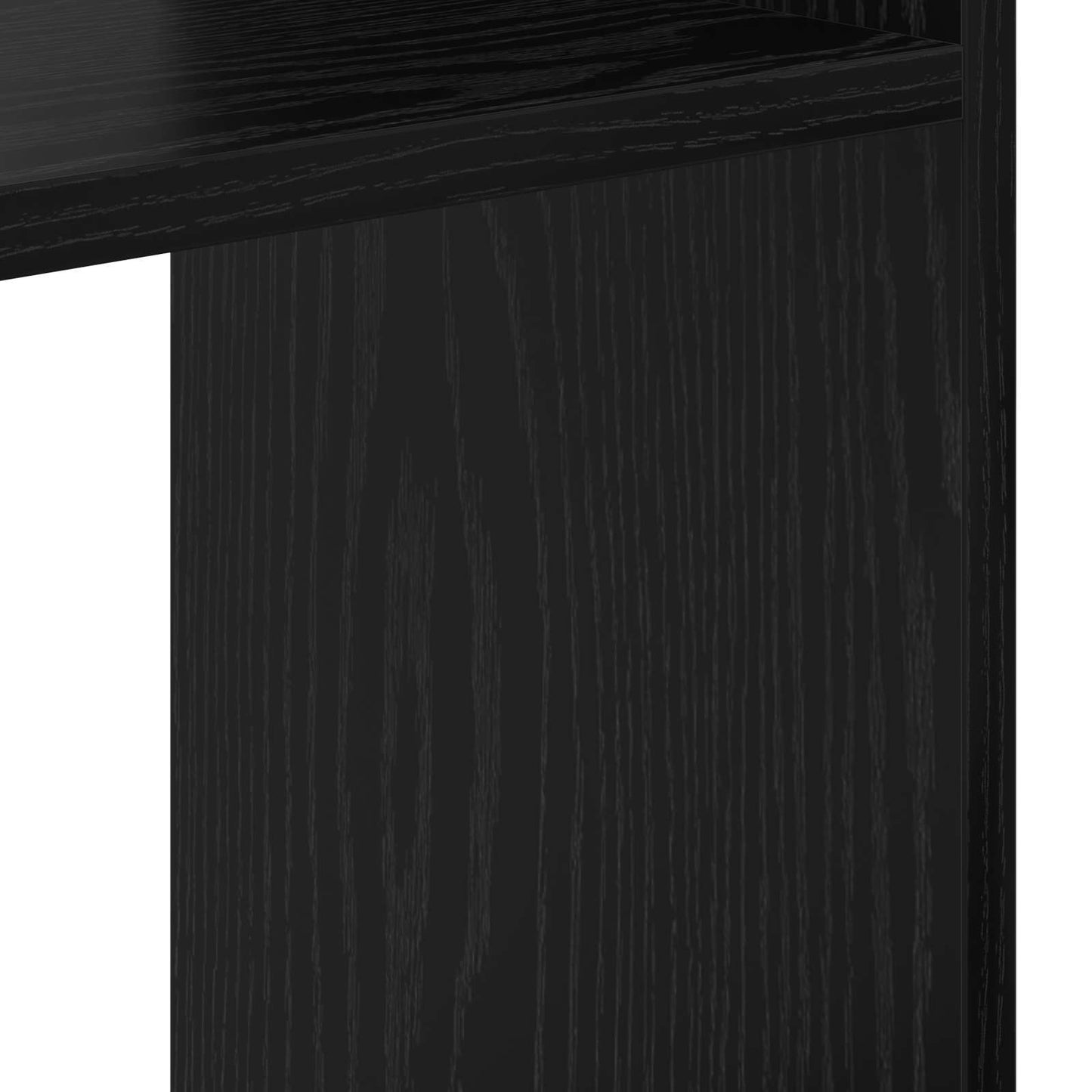 Bücherregal Schwarz Eichen-Optik 92 x 29 x 188 cm Holzwerkstoff