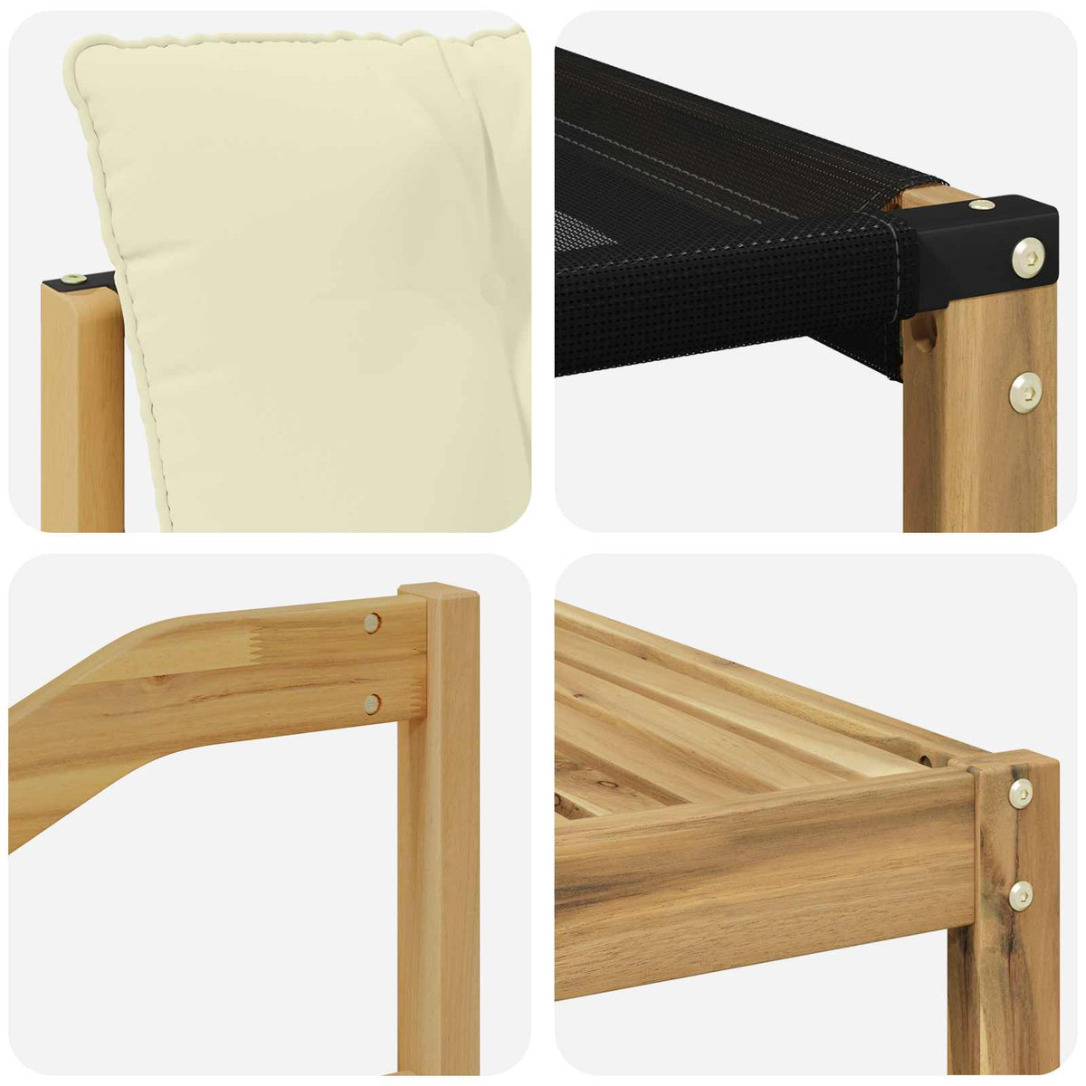 Outdoor-Sofagarnitur 7 stk. Weiß und Creme