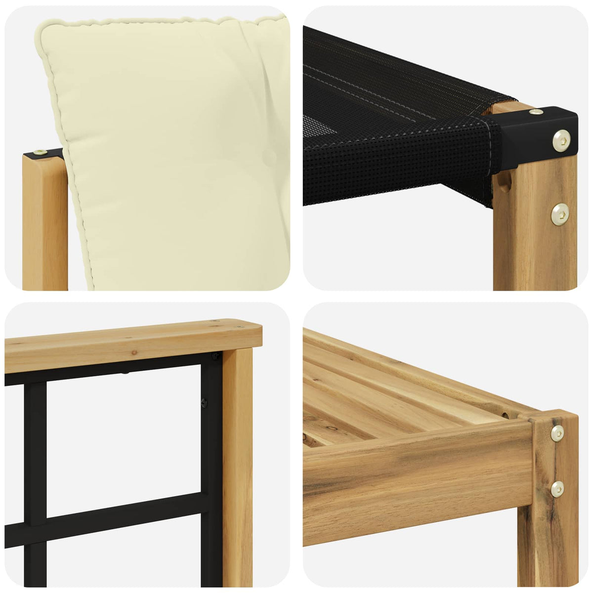 Outdoor-Sofagarnitur 8 stk. Weiß und Creme