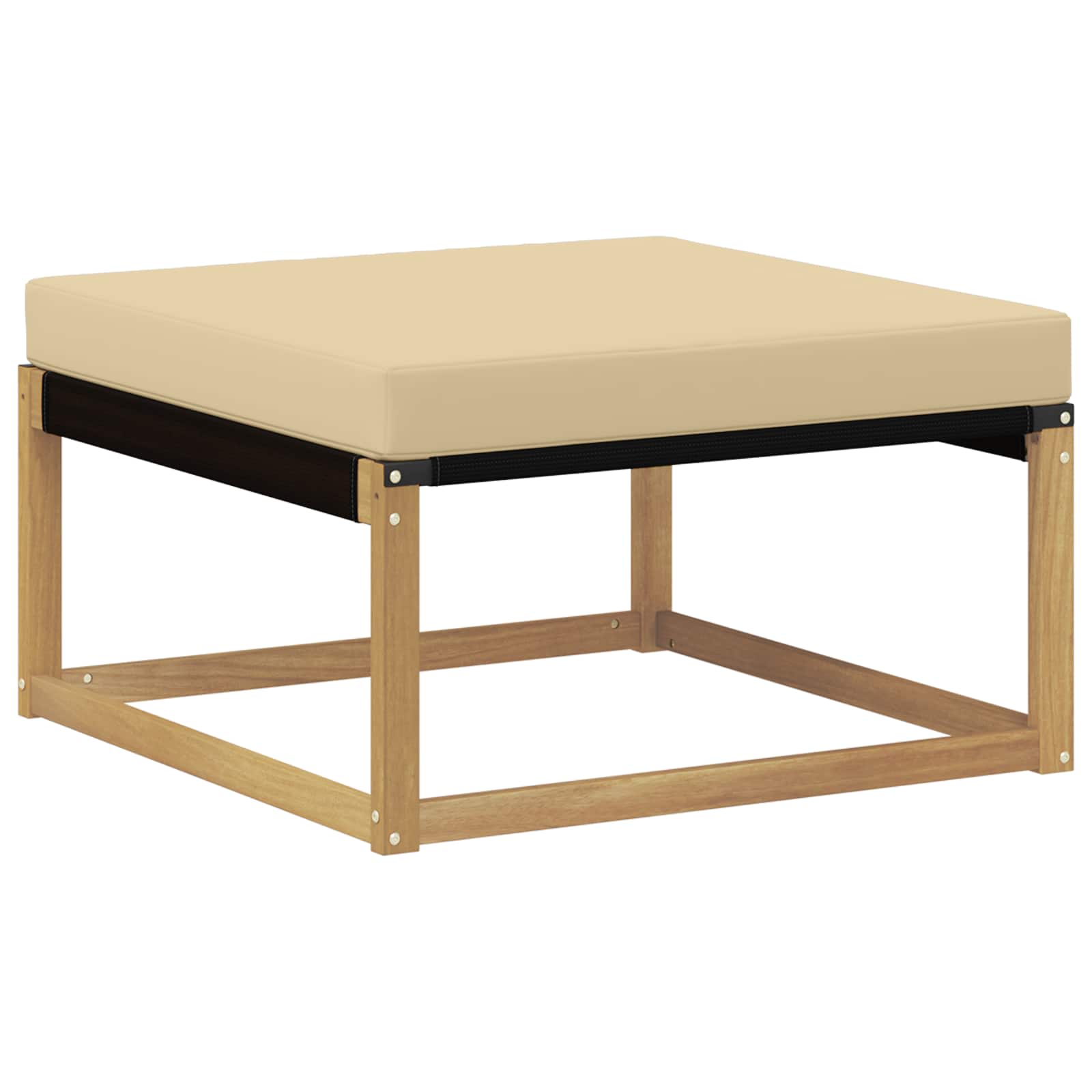 Outdoor-Sofagarnitur mit Kissen 6 pcs Weiß und Beige