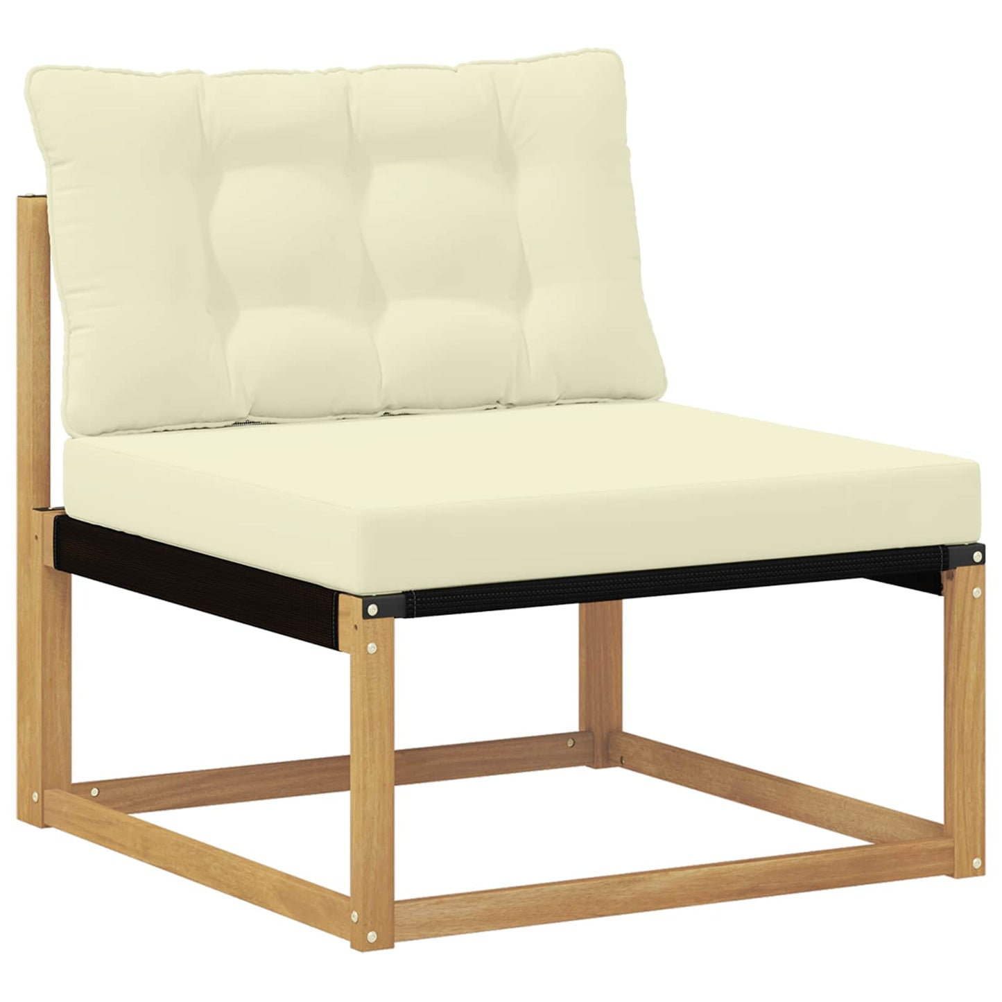Outdoor-Sofagarnitur 11 stk. Weiß und Creme