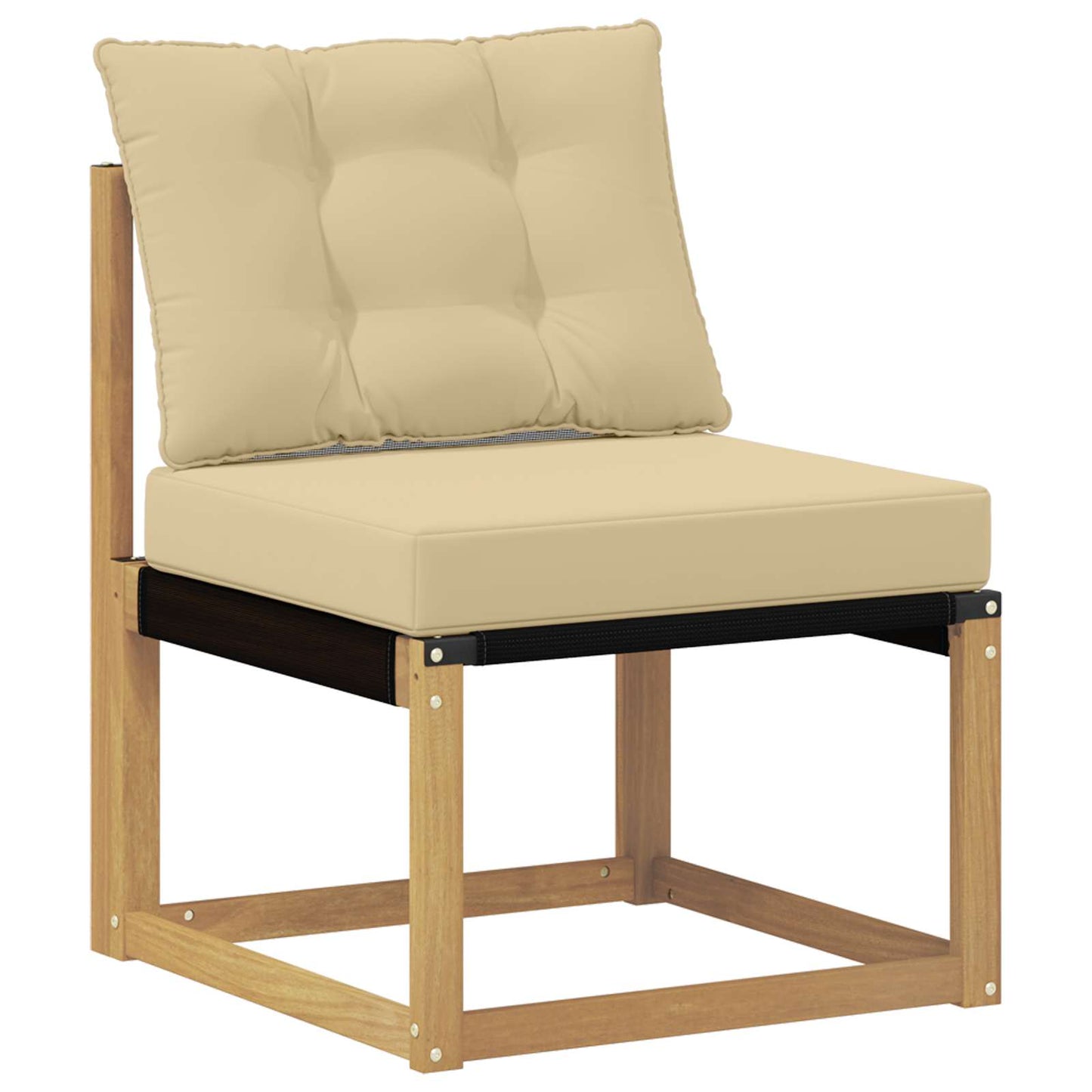 Outdoor-Sofagarnitur 3 stk. Weiß und Beige
