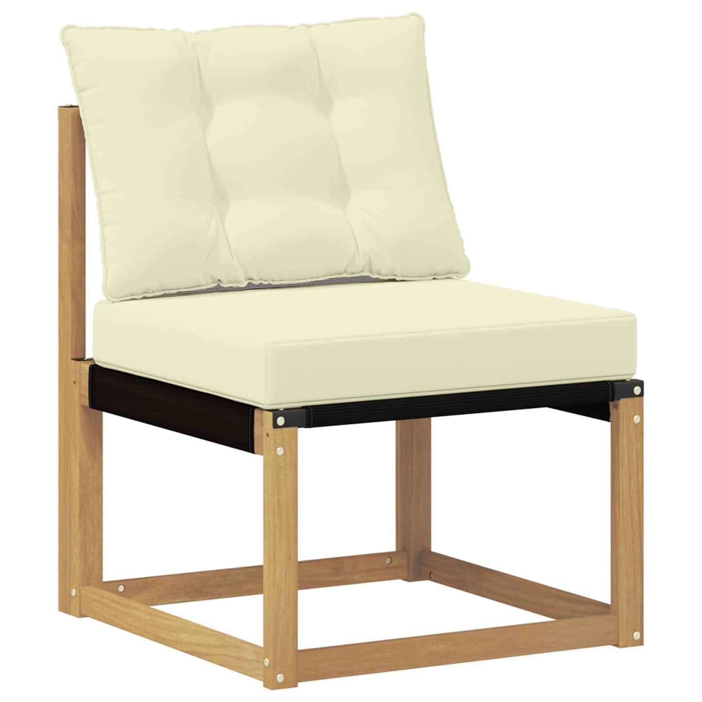 Outdoor-Sofagarnitur 6 stk. Weiß und Creme