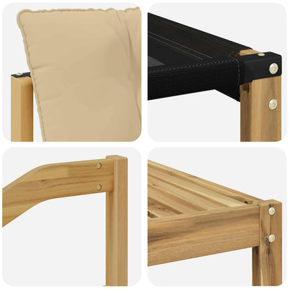 Outdoor-Sofagarnitur 6 stk. Weiß und Beige