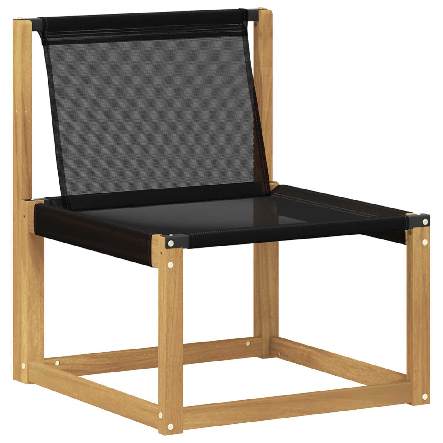 Outdoor-Sofagarnitur 7 stk. Weiß und Schwarz