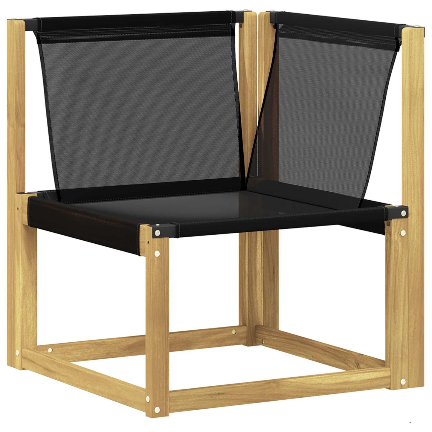 Outdoor-Sofagarnitur 9 stk. Weiß und Schwarz