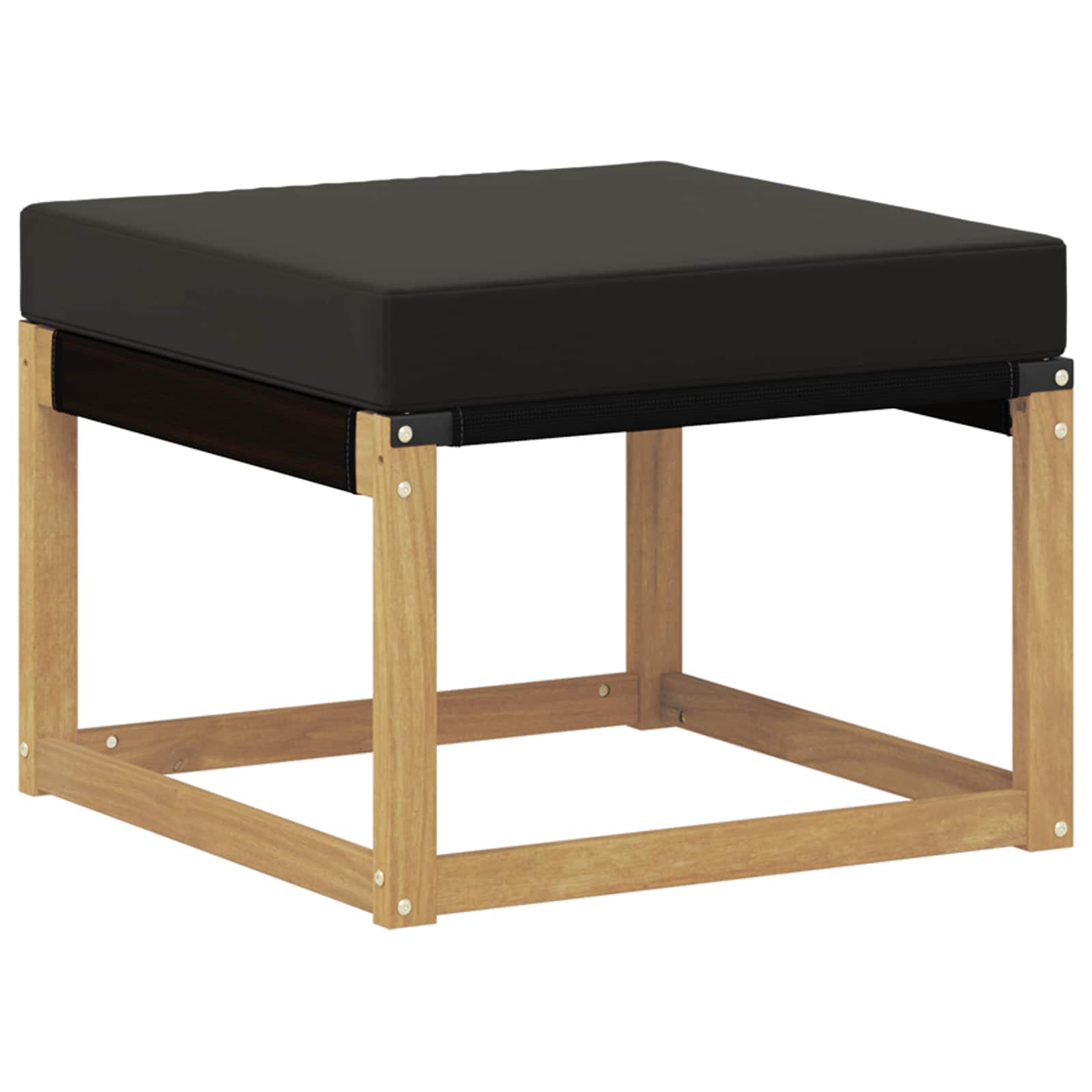 Outdoor-Sofagarnitur 7 stk. Weiß und Schwarz