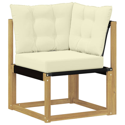 Outdoor-Sofagarnitur 7 stk. Weiß und Creme