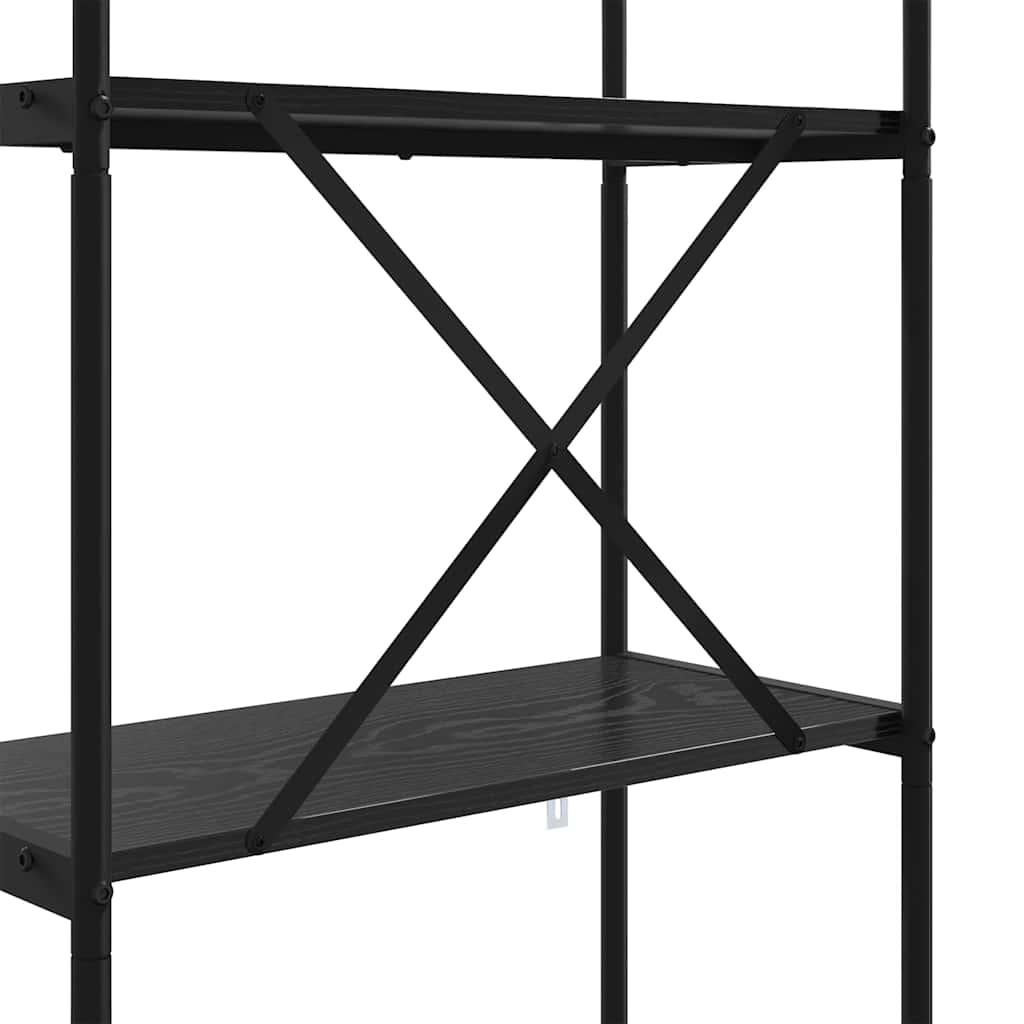 Bücherregal 5 Ebenen 80 x 30 x 183 cm Holzwerkstoff