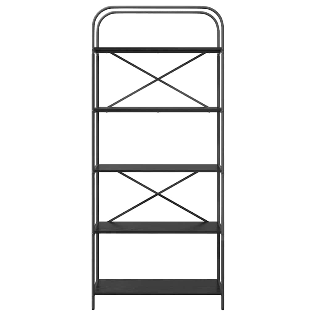 Bücherregal 5 Ebenen 80 x 30 x 183 cm Holzwerkstoff