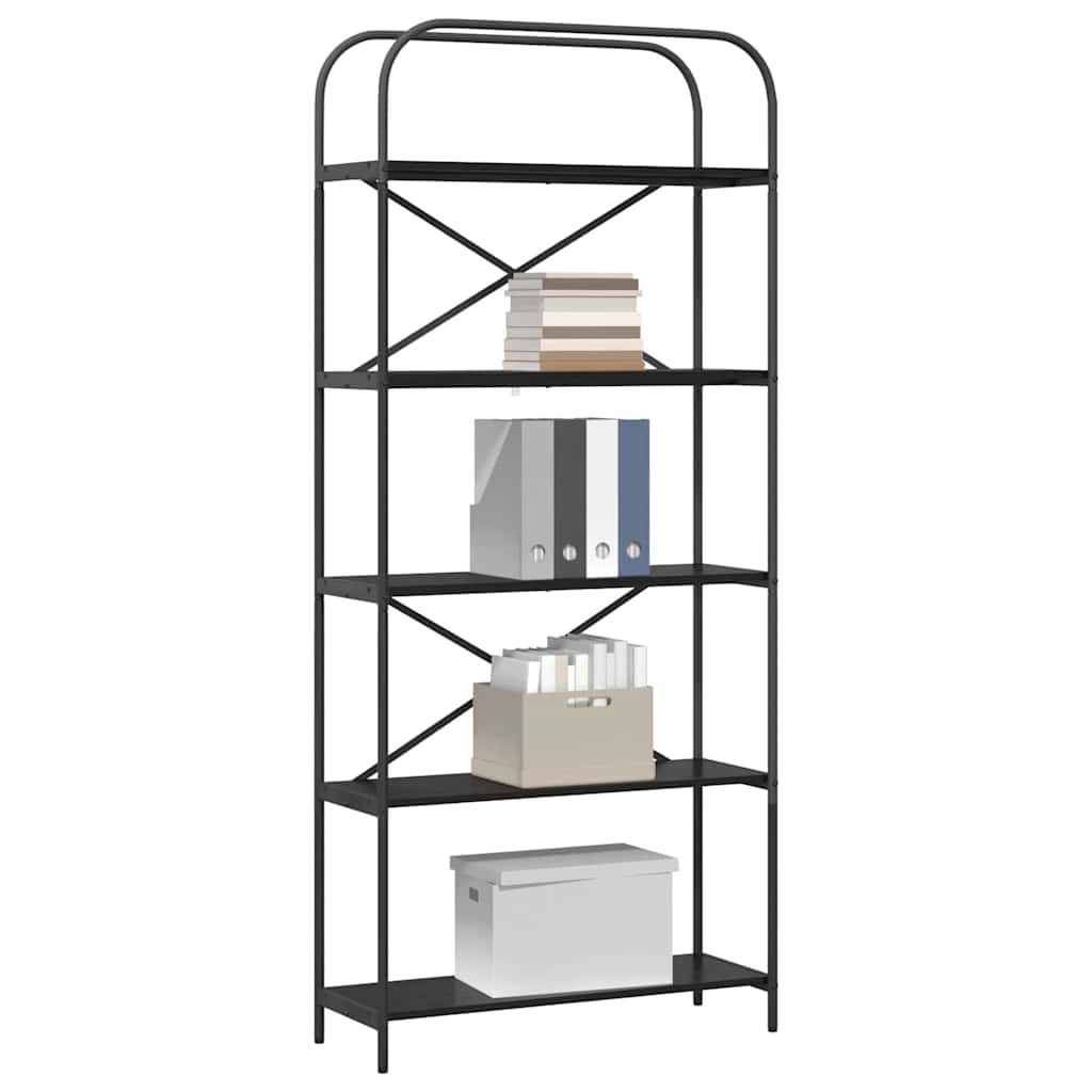 Bücherregal 5 Ebenen 80 x 30 x 183 cm Holzwerkstoff