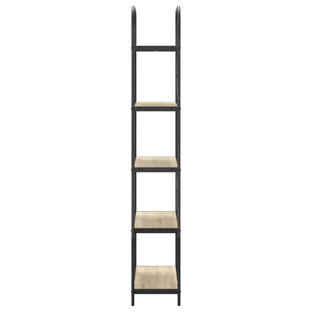 Bücherregal 5 Ebenen 80 x 30 x 183 cm Holzwerkstoff