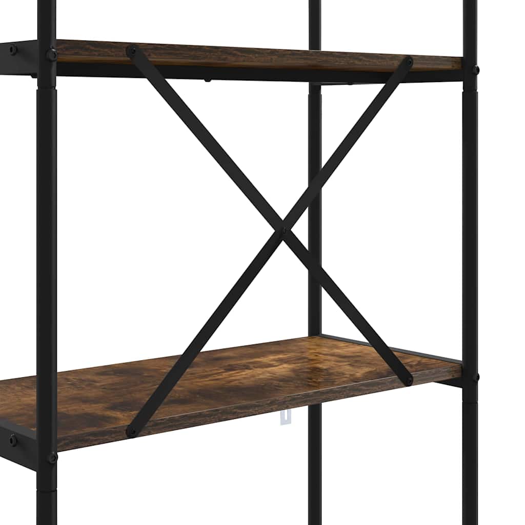 Bücherregal 5 Ebenen 80 x 30 x 183 cm Holzwerkstoff
