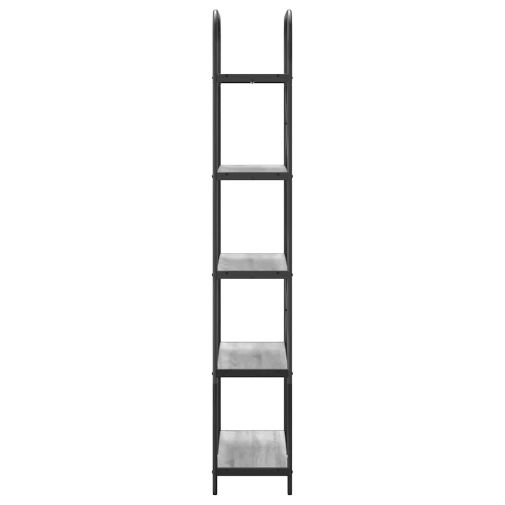 Bücherregal 5 Ebenen 80 x 30 x 183 cm Holzwerkstoff