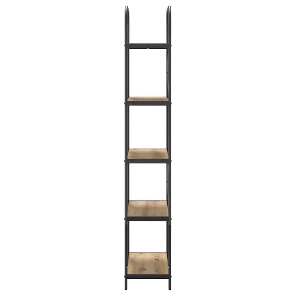 Bücherregal 5 Ebenen 80 x 30 x 183 cm Holzwerkstoff
