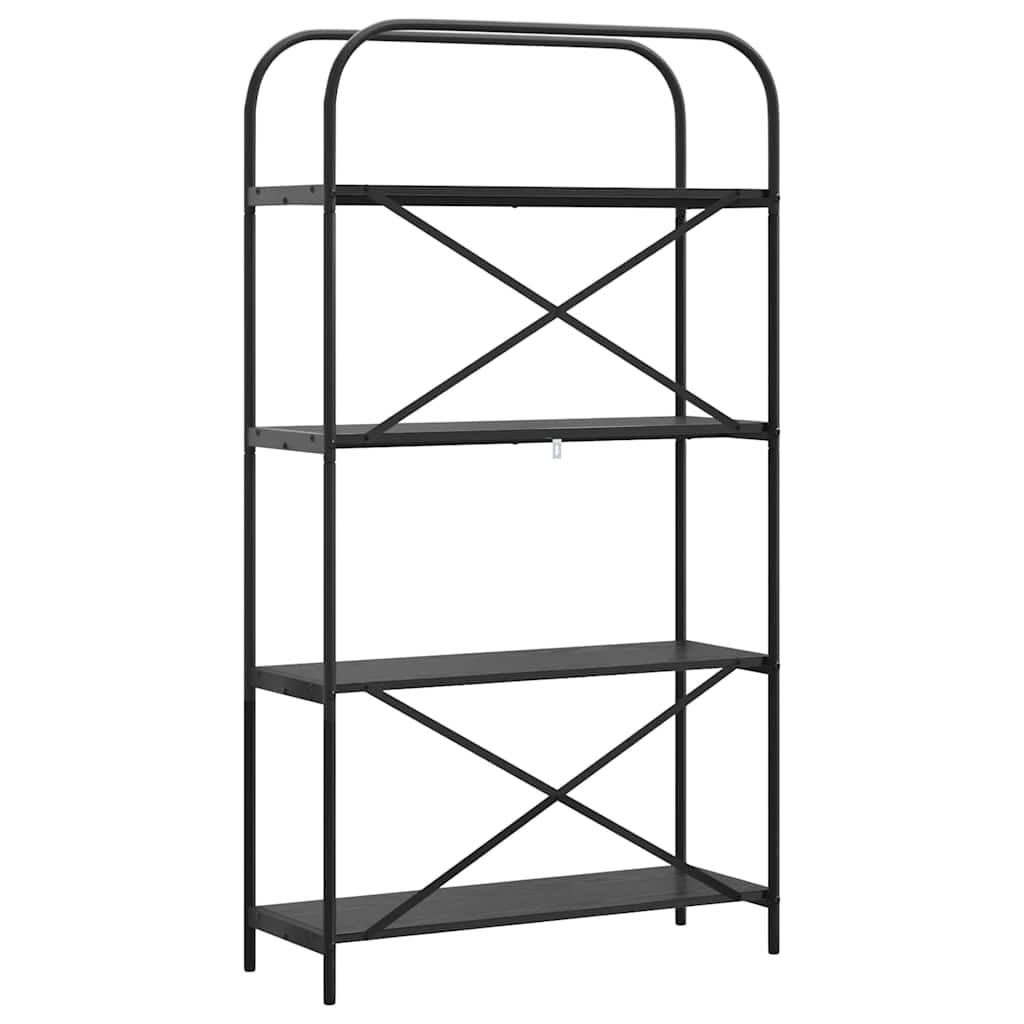 Bücherregal 4 Ebenen 80 x 30 x 146 cm Holzwerkstoff