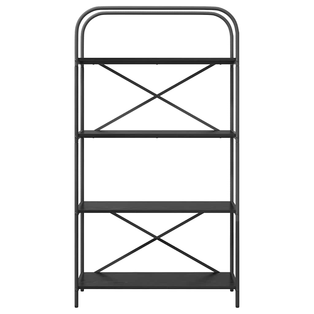 Bücherregal 4 Ebenen 80 x 30 x 146 cm Holzwerkstoff