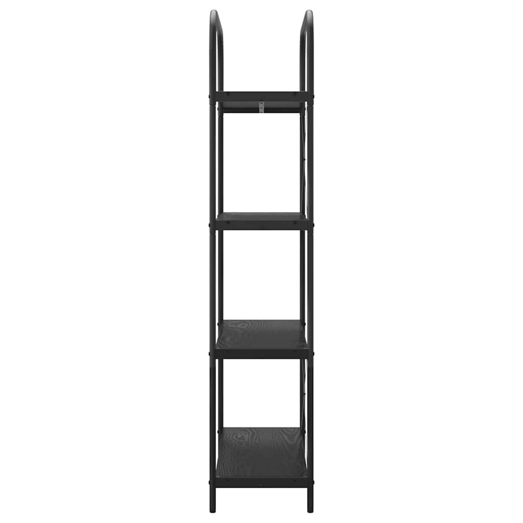 Bücherregal 4 Ebenen 80 x 30 x 146 cm Holzwerkstoff