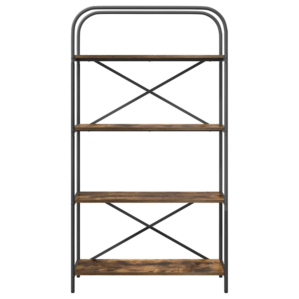 Bücherregal 4 Ebenen 80 x 30 x 146 cm Holzwerkstoff