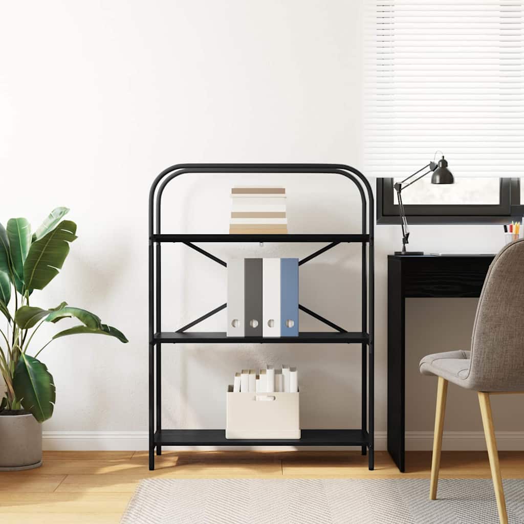 Bücherregal 3 Ebenen 80 x 30 x 109 cm Holzwerkstoff