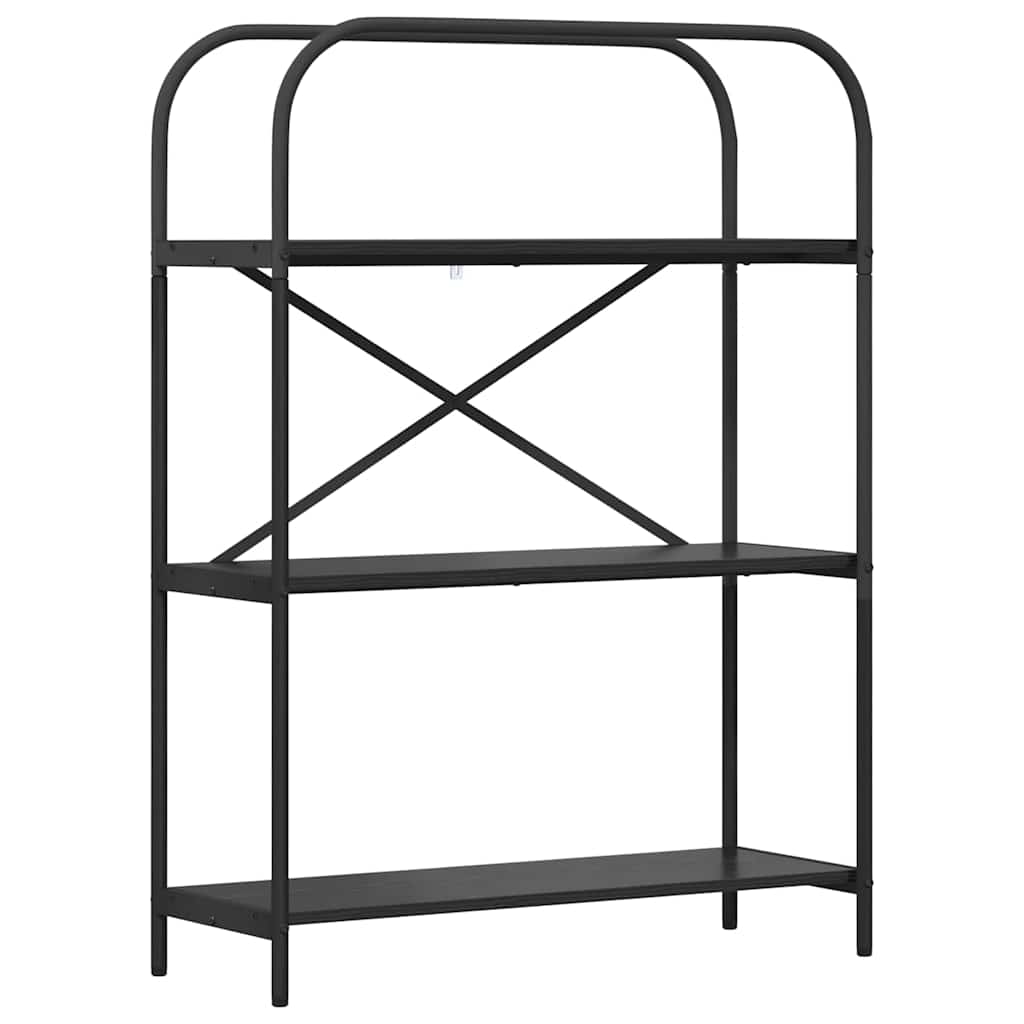 Bücherregal 3 Ebenen 80 x 30 x 109 cm Holzwerkstoff