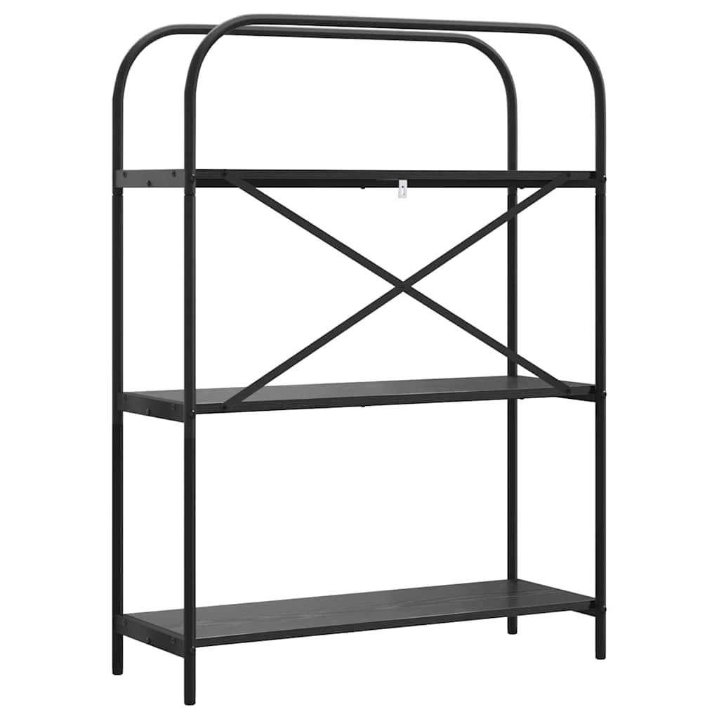 Bücherregal 3 Ebenen 80 x 30 x 109 cm Holzwerkstoff