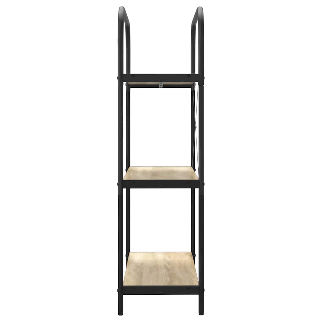Bücherregal 3 Ebenen 80 x 30 x 109 cm Holzwerkstoff