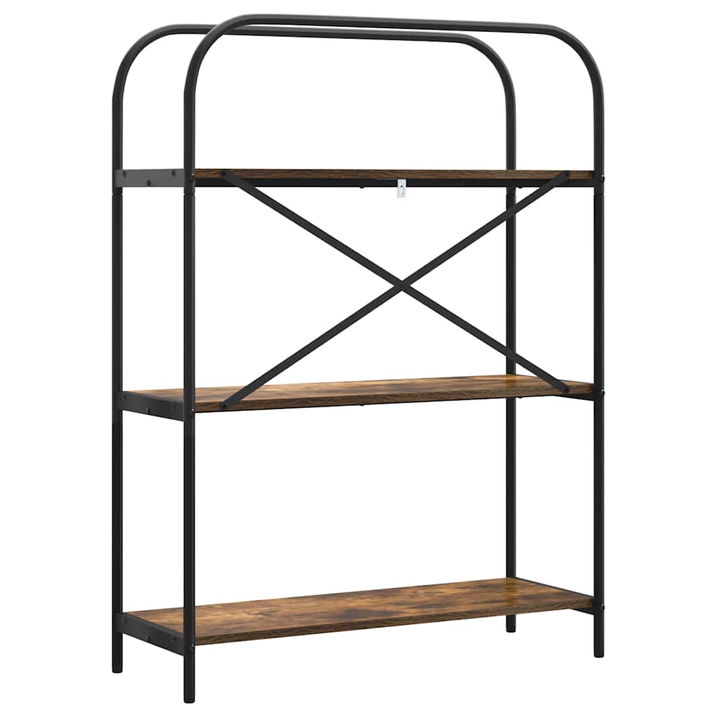 Bücherregal 3 Ebenen 80 x 30 x 109 cm Holzwerkstoff