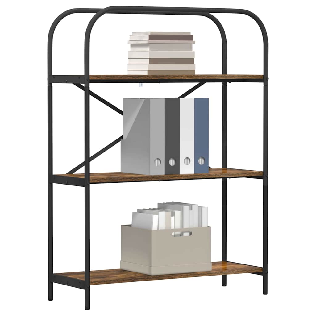 Bücherregal 3 Ebenen 80 x 30 x 109 cm Holzwerkstoff