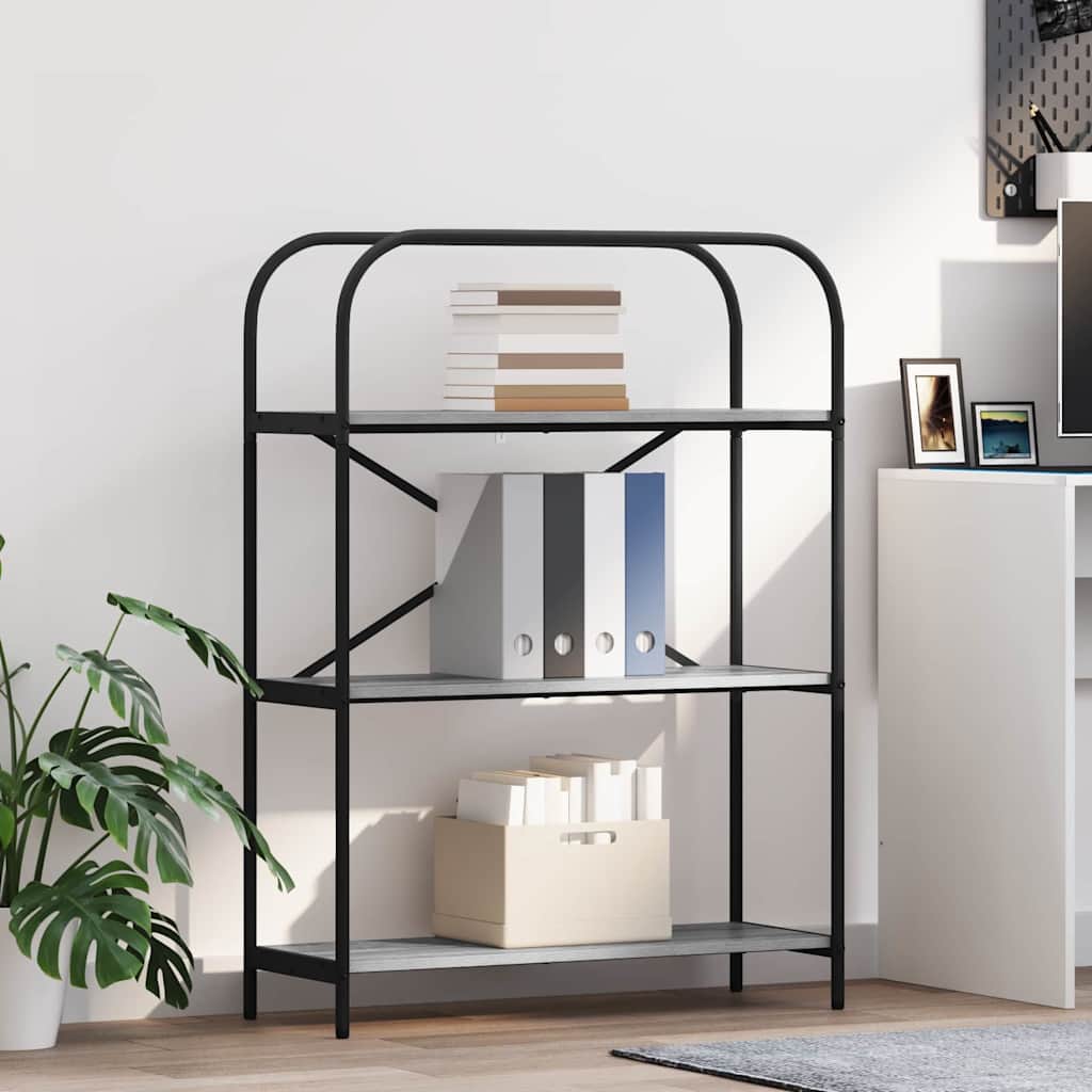 Bücherregal 3 Ebenen 80 x 30 x 109 cm Holzwerkstoff