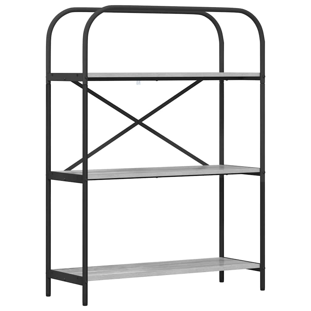Bücherregal 3 Ebenen 80 x 30 x 109 cm Holzwerkstoff