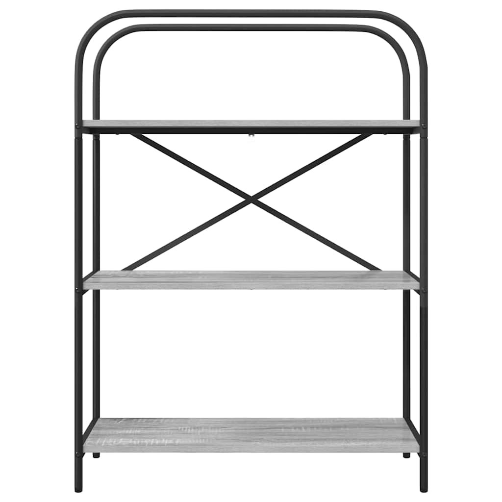 Bücherregal 3 Ebenen 80 x 30 x 109 cm Holzwerkstoff
