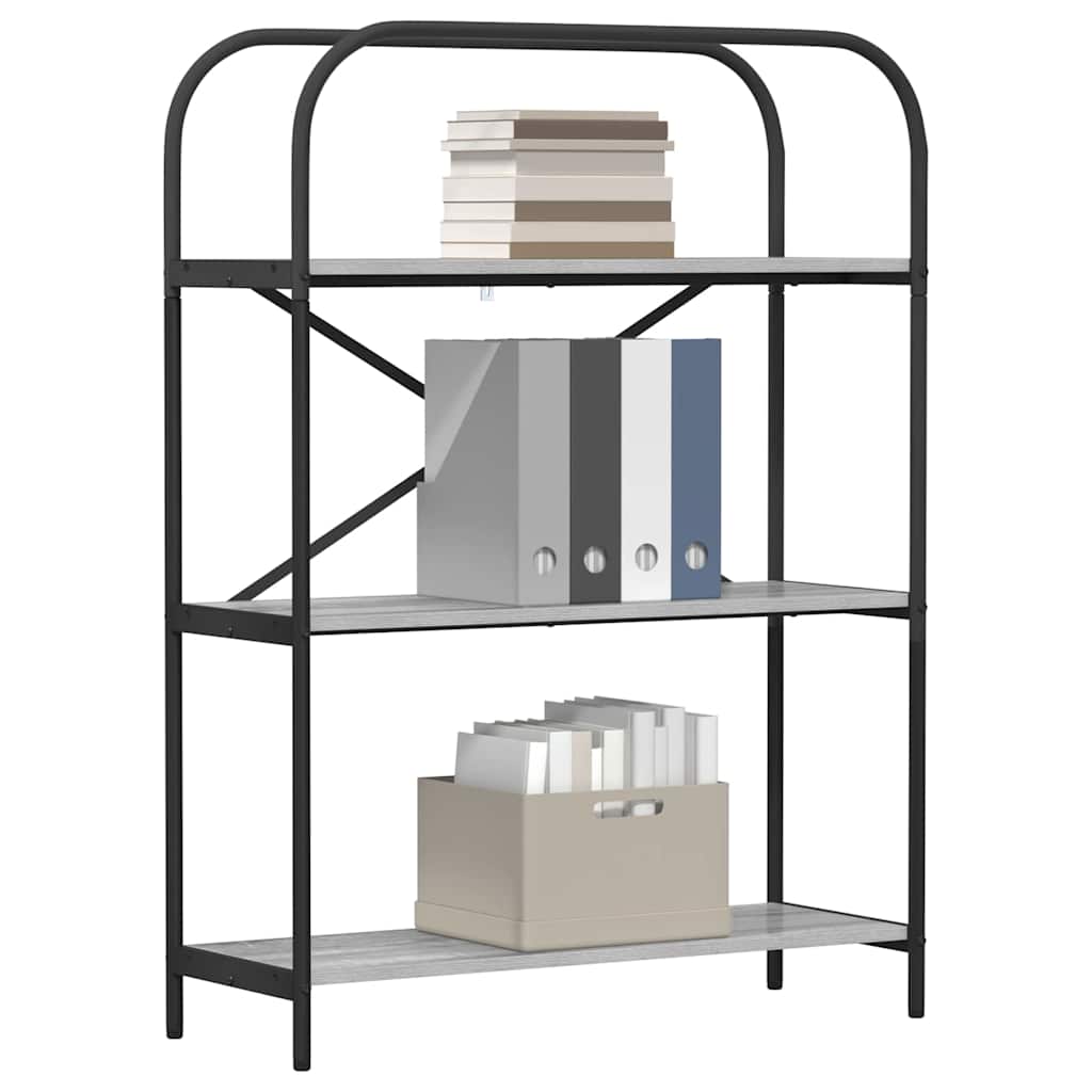 Bücherregal 3 Ebenen 80 x 30 x 109 cm Holzwerkstoff