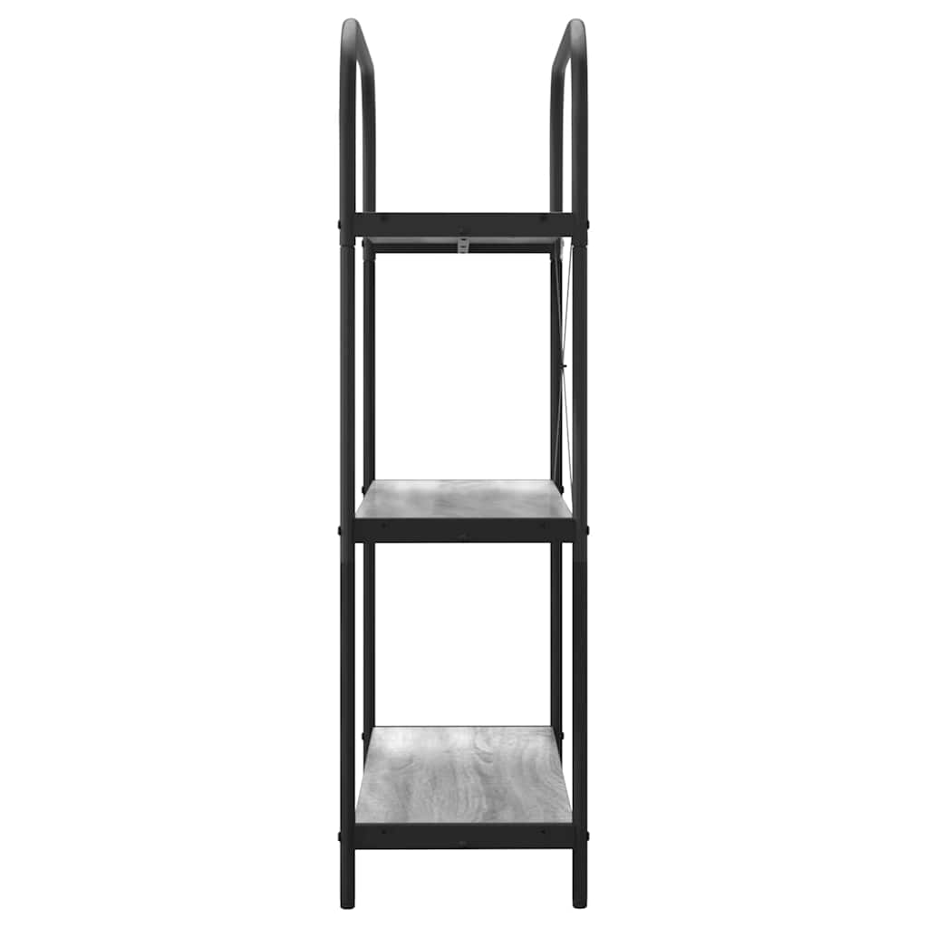 Bücherregal 3 Ebenen 80 x 30 x 109 cm Holzwerkstoff
