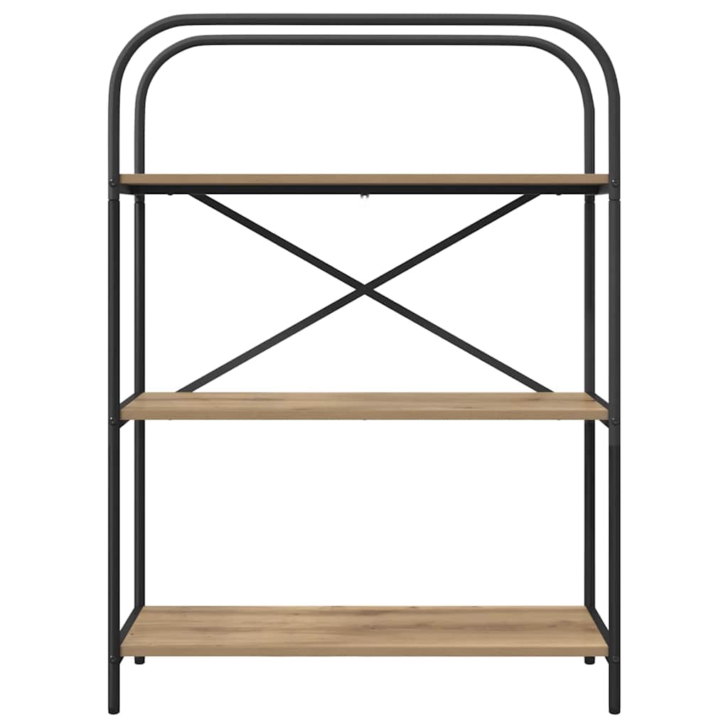 Bücherregal 3 Ebenen 80 x 30 x 109 cm Holzwerkstoff