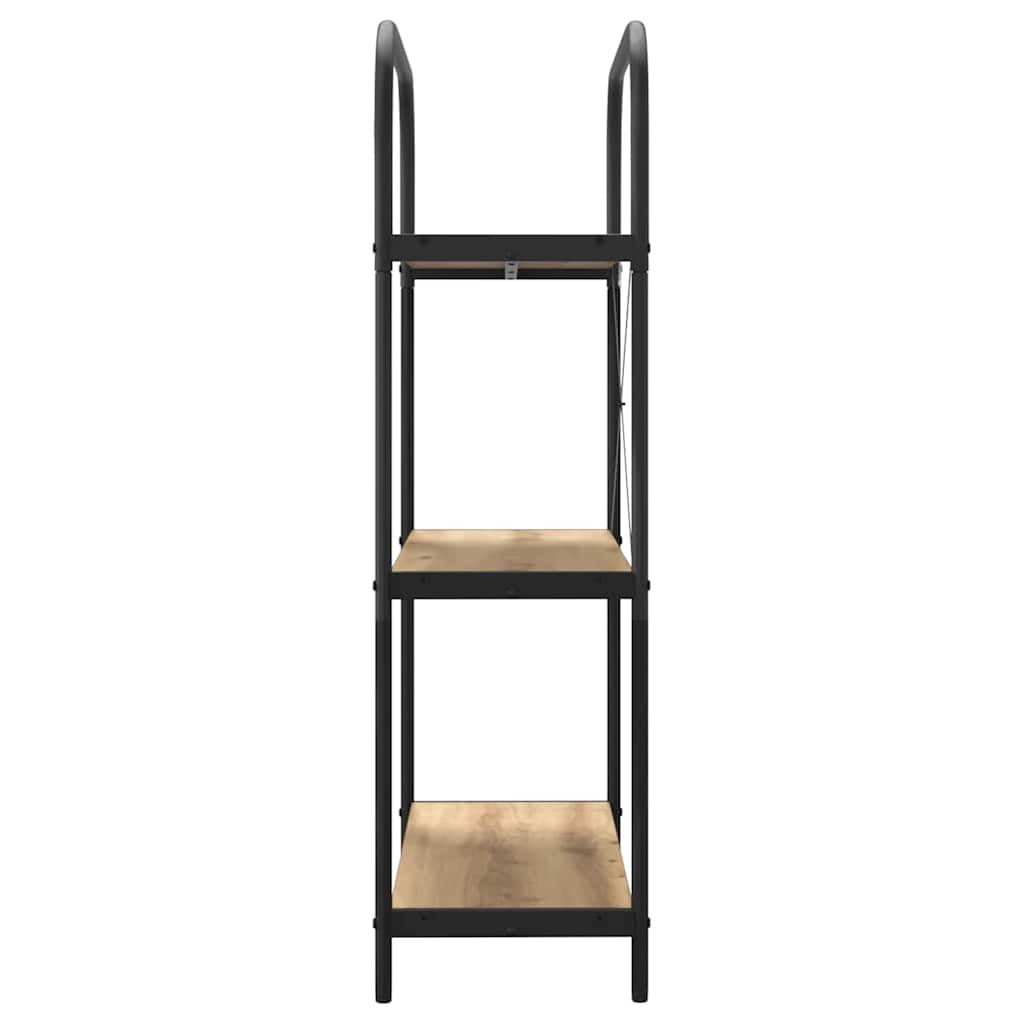 Bücherregal 3 Ebenen 80 x 30 x 109 cm Holzwerkstoff