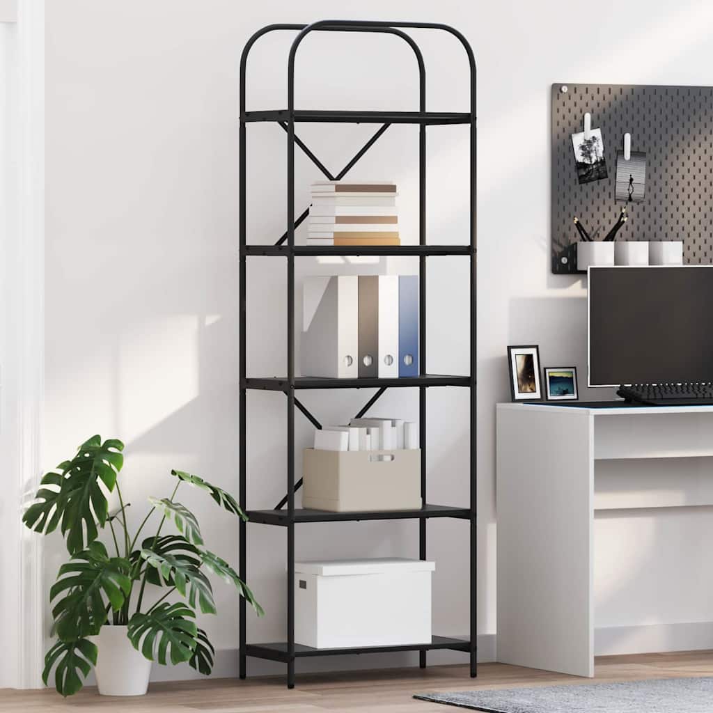 Bücherregal 5 Ebenen 60 x 30 x 183 cm Holzwerkstoff