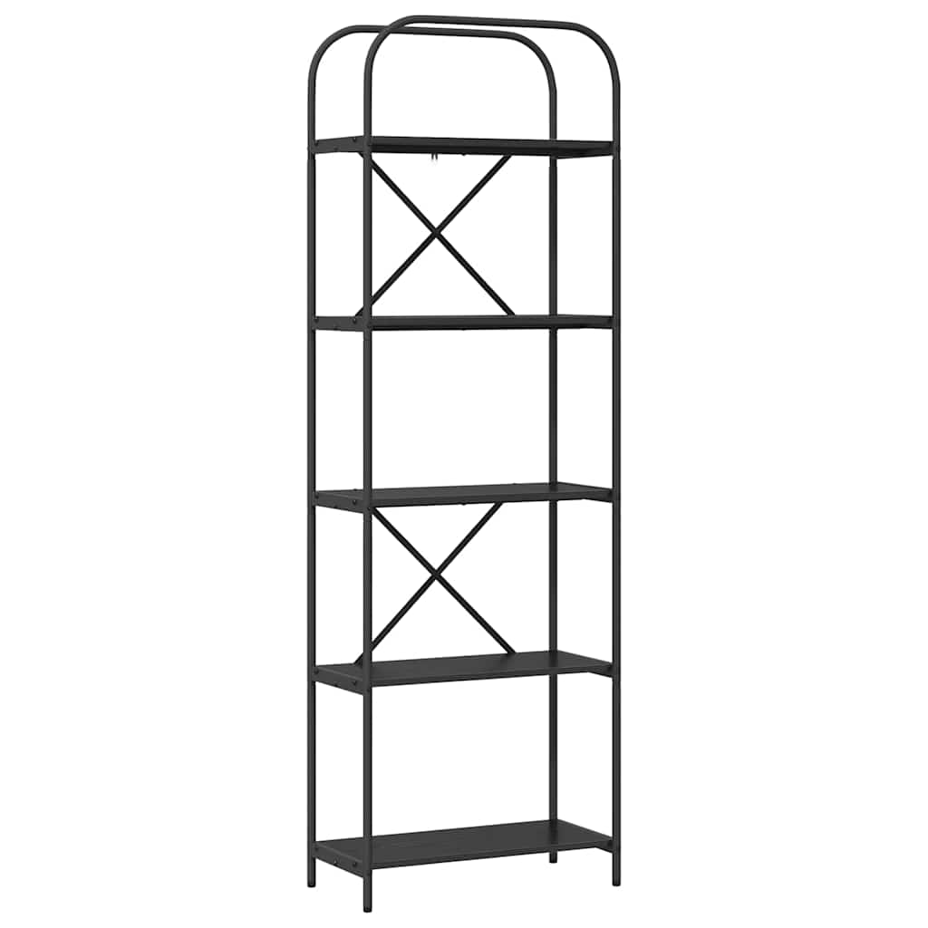 Bücherregal 5 Ebenen 60 x 30 x 183 cm Holzwerkstoff