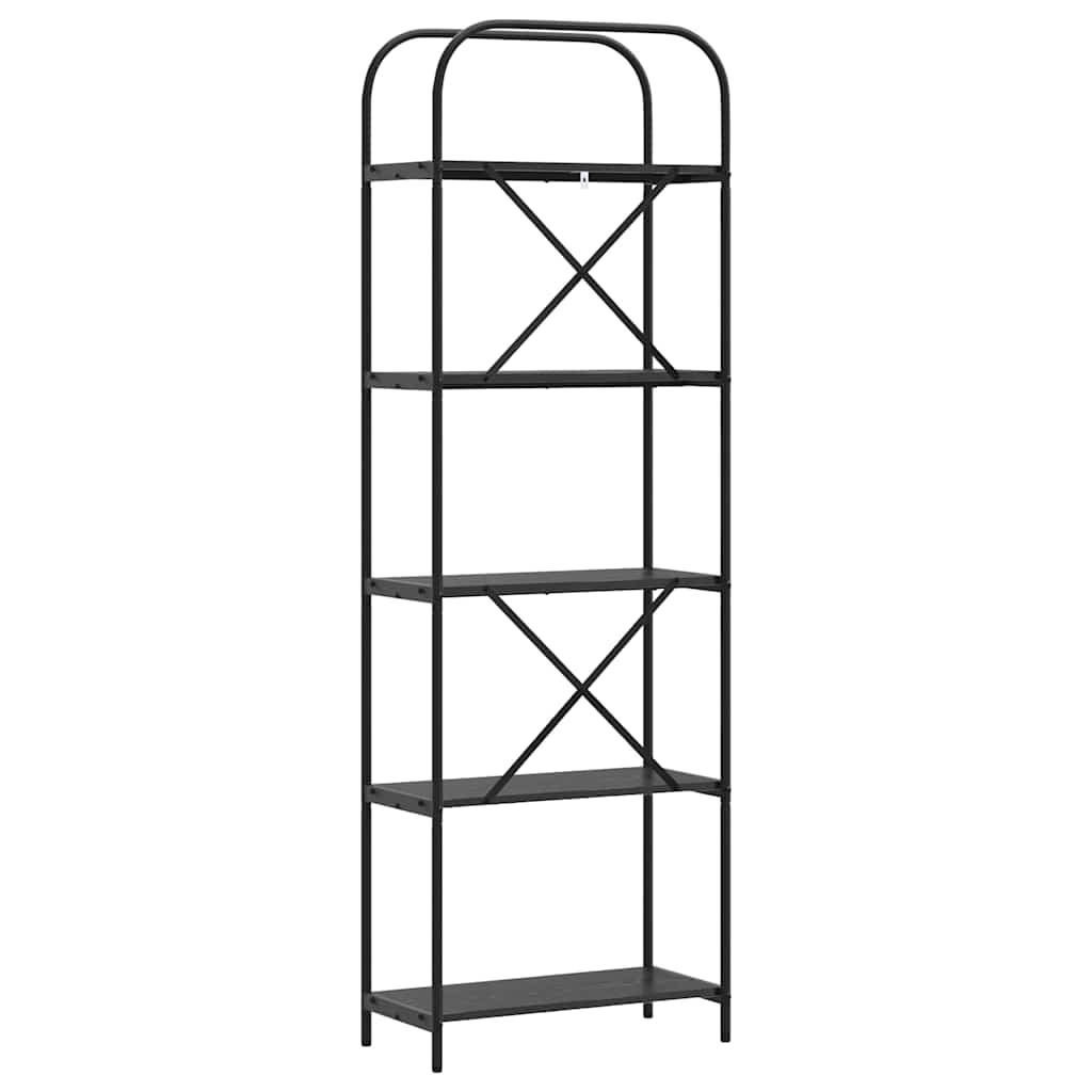 Bücherregal 5 Ebenen 60 x 30 x 183 cm Holzwerkstoff