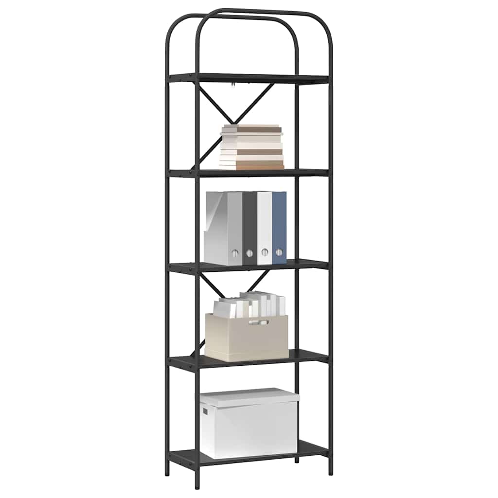 Bücherregal 5 Ebenen 60 x 30 x 183 cm Holzwerkstoff