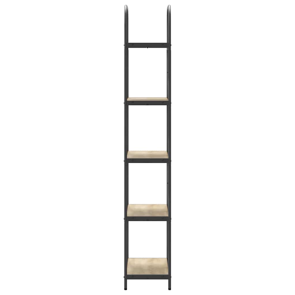 Bücherregal 5 Ebenen 60 x 30 x 183 cm Holzwerkstoff