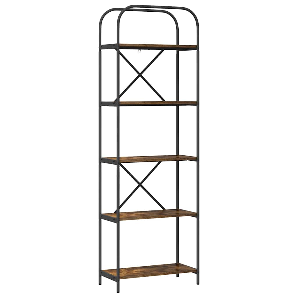 Bücherregal 5 Ebenen 60 x 30 x 183 cm Holzwerkstoff