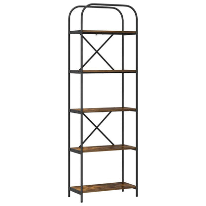 Bücherregal 5 Ebenen 60 x 30 x 183 cm Holzwerkstoff